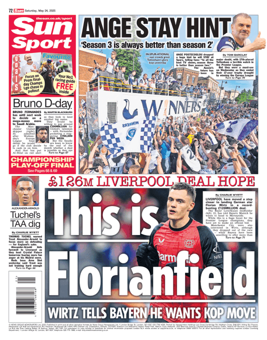 Sun back page