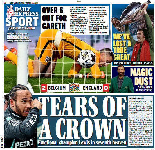 Monday's Daily Express