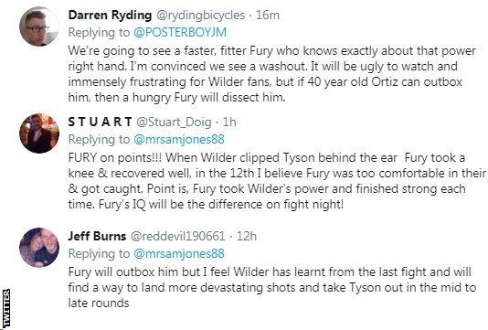 Twitter reaction - who wins in Wilder v Fury II?