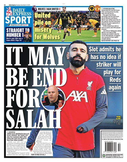 The Express back page