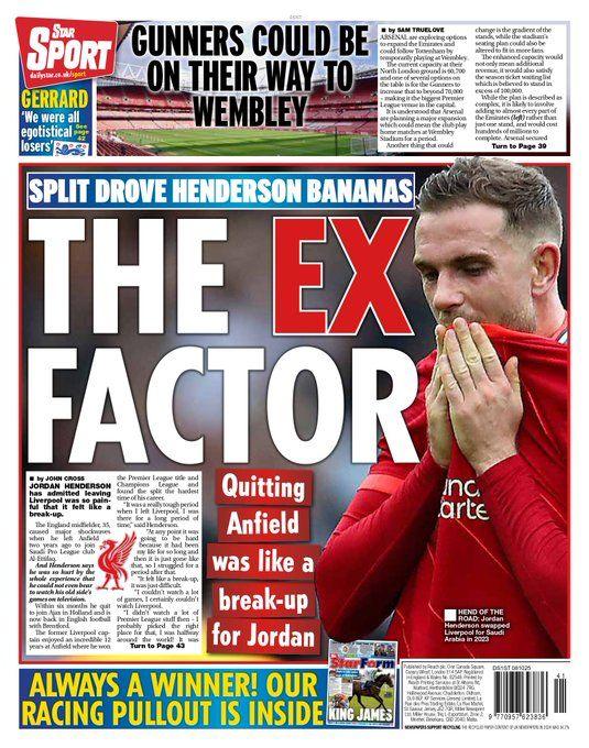 The Star back page