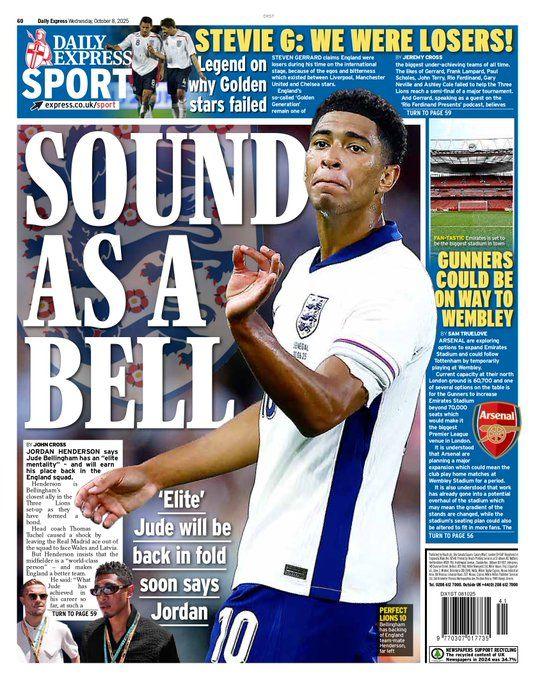 The Express back page