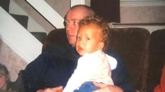 Storm Rogers-Davies with her Dad Simon