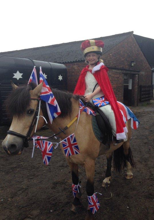 Lisa O'Neill snapped this picture of her daughter Pippa at a Cheshire riding school. Credit: Lisa O'Neill