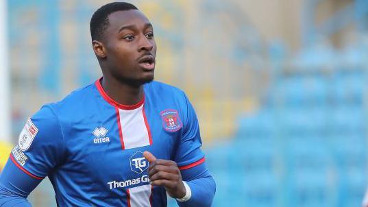 Tobi Sho-Silva in action for Carlisle United