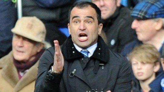 Everton manager Roberto Martinez