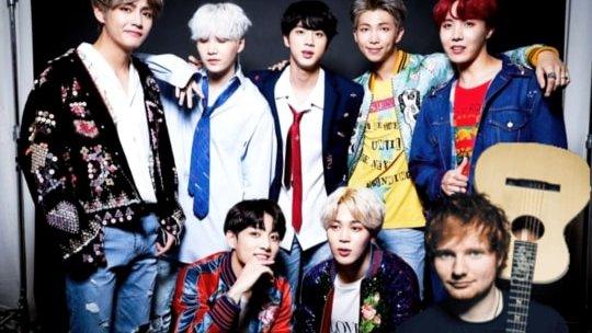 BTS and Ed Sheeran