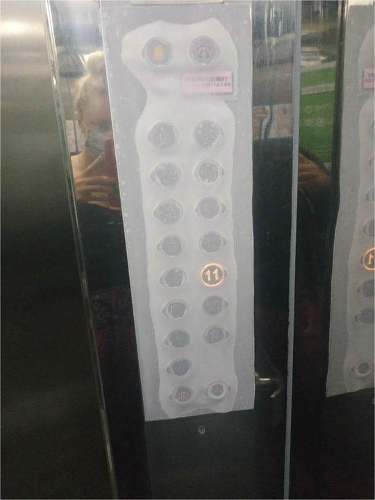 Disposable cover for lift buttons