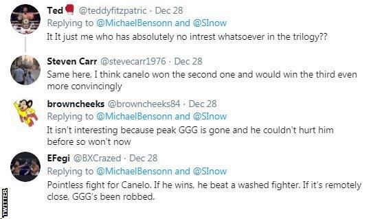 Twitter reaction to Canelo v Golovkin III