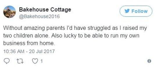 Bakehouse Cottage on Twitter: "Without amazing parents I'd have struggled as I raised my two children alone. Also lucky to be able to run my own business from home."