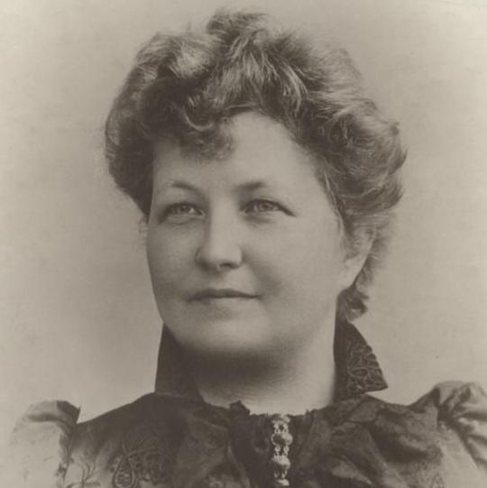 Portrait of Martina Bergman Osterberg, believed to be from about 1890