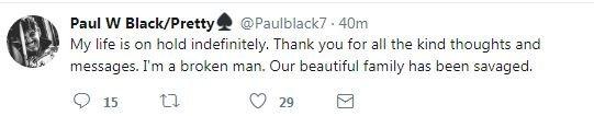 Paul Black's tweet