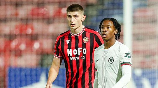 Daniel Cox in action for Walsall
