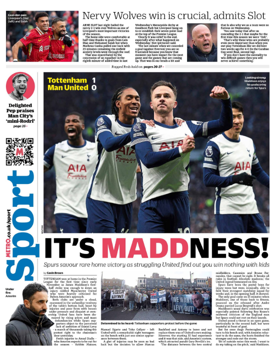 Metro back page