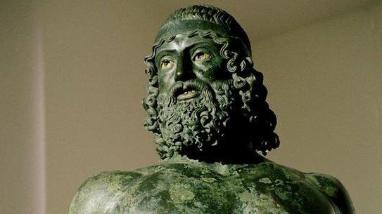 One of the Riace Bronzes in their unadorned style, file pic