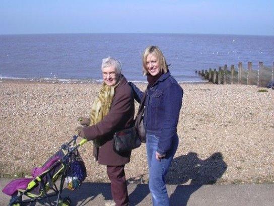 Eileen Dean with daughter Georgie Hampshaw