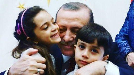 A tweet from Bana saying: "Very happy to meet with Mr Erdogan"