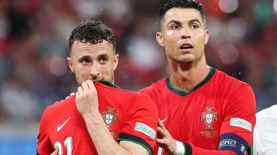 Cristiano Ronaldo and Diogo Jota