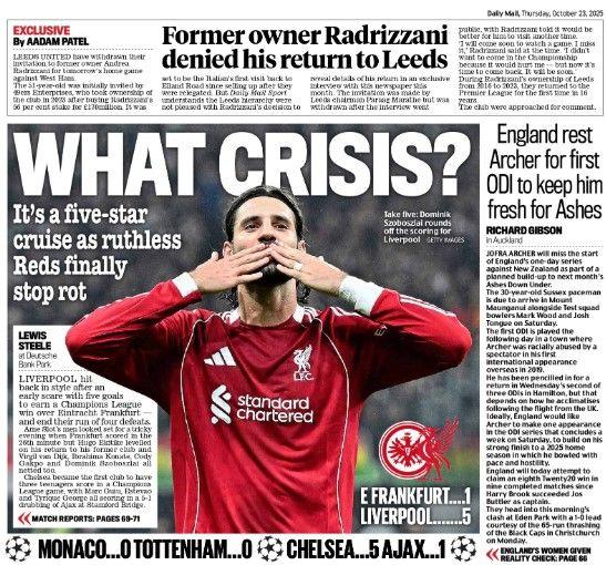 Mail back page