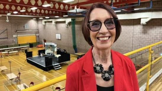 Hartlepool council leader Brenda Harrison at the election count 