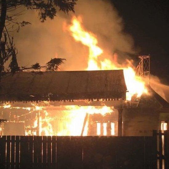 Fire at Old Royal Station