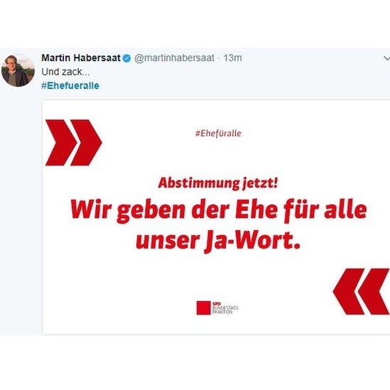 Habersaat tweet