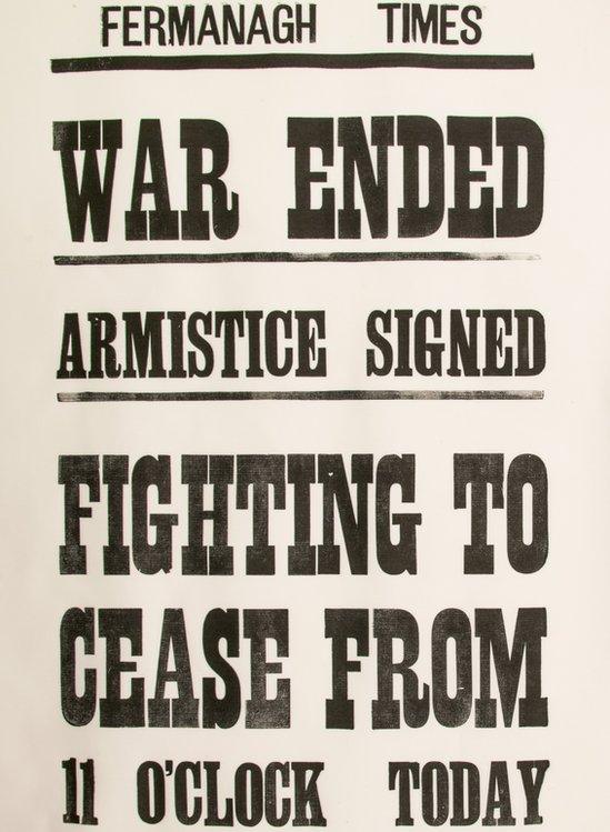 The Fermanagh Times printed notices to say the war was over