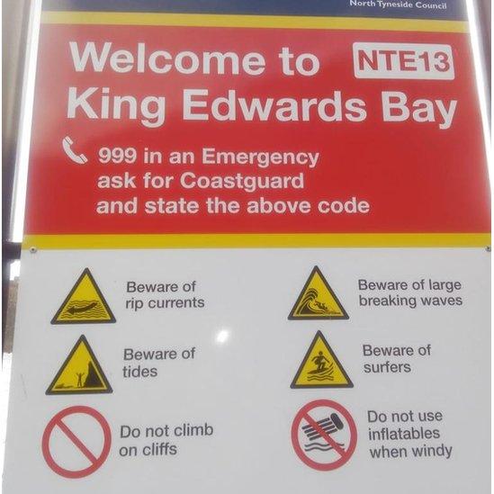 King Edward's Bay safety message