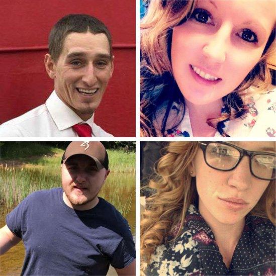 The four victims of the shooting