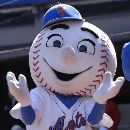 New York Mets' mascot Mr Met