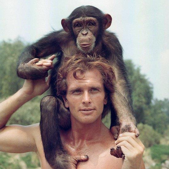 Ron Ely poses for the 1966 Tarzan TV series