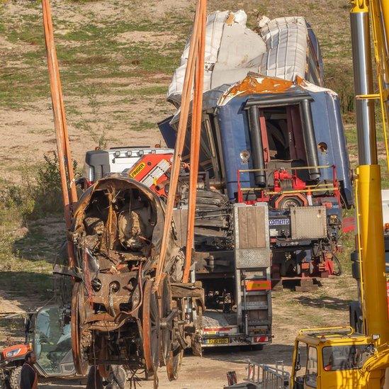 Locomotive on the Mission: Impossible set