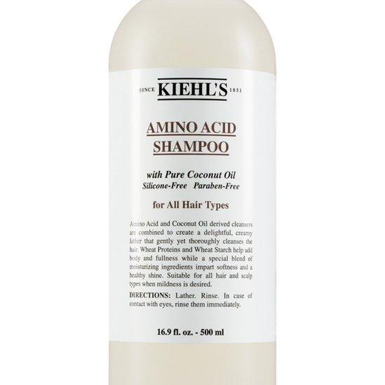 a bottle of Kiehl's 'Amino acid shampoo'