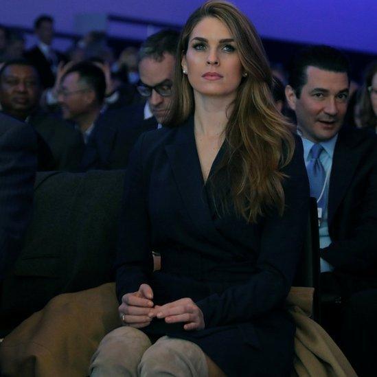 White House Communications Director Hope Hicks at Davos, Switzerland, last month