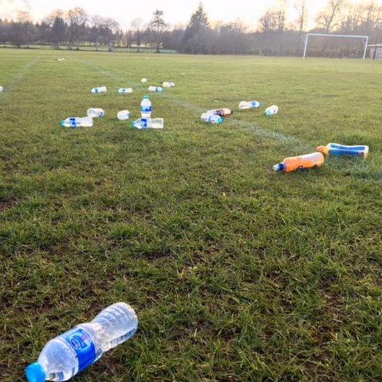 Litter at Hazlehead