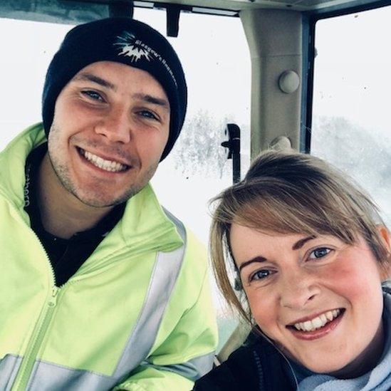 Farmer Grant Neilson and nurse Louise Lawrie