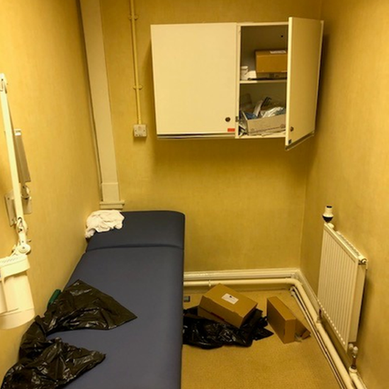 Victim examination room