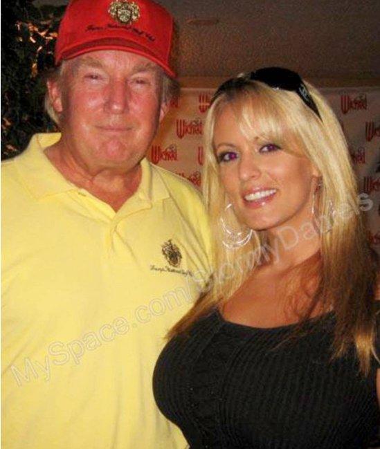 Stormy Daniels with Donald Trump