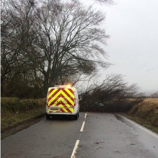 B824 Hill of Row road