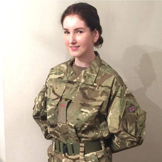 Gracie in CCF uniform