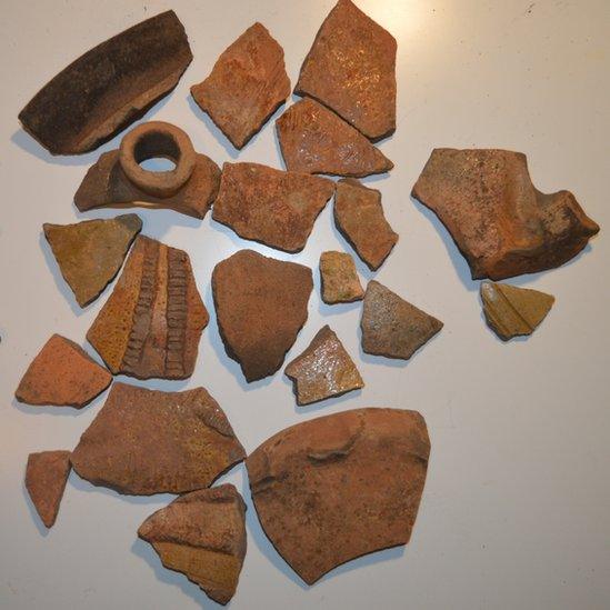 Pottery discovered one the site could date from the 12th Century