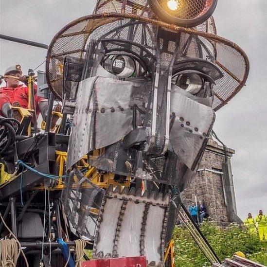 The Man Engine in action