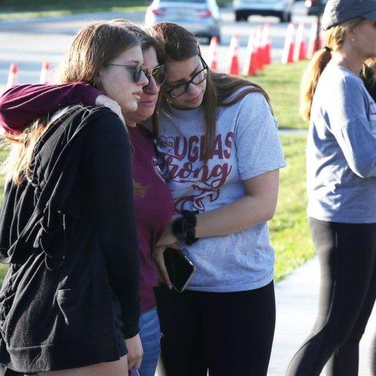 Students gather at the vigil