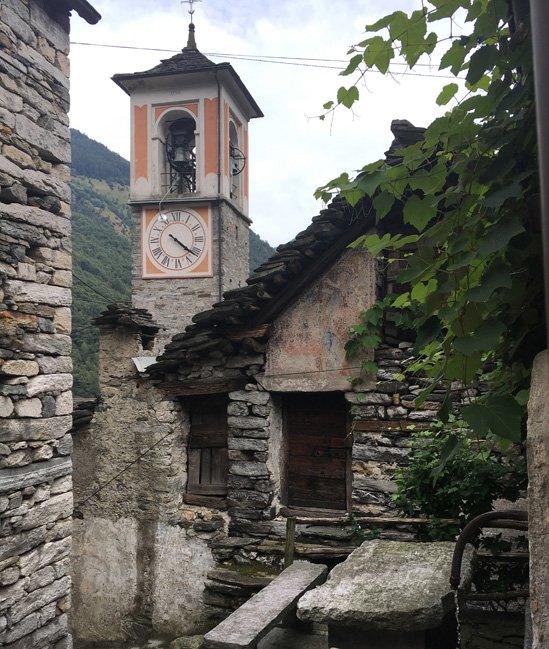 Village view with church