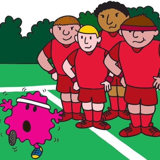 Mr Men break rugby rules