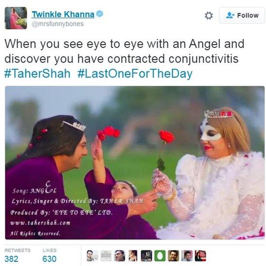 When you see eye to eye with an angel and discover you have contracted conjuctivitis #TaherShah #lastonefortheday