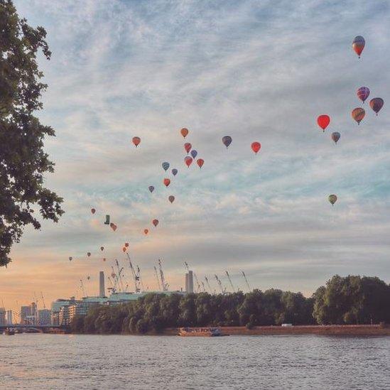 Balloon over London