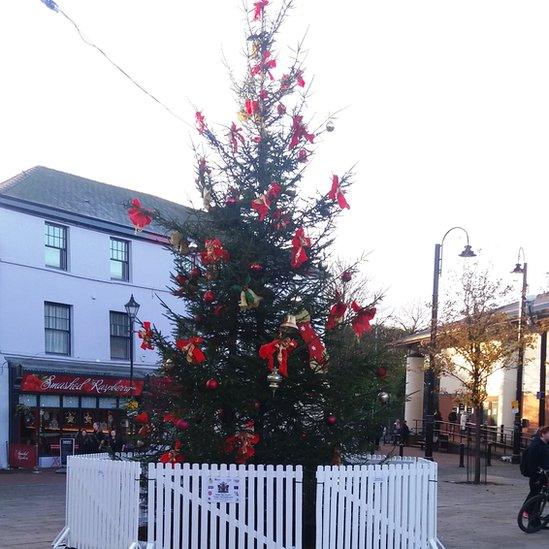 Neath has responded with this tree after facing criticism last year