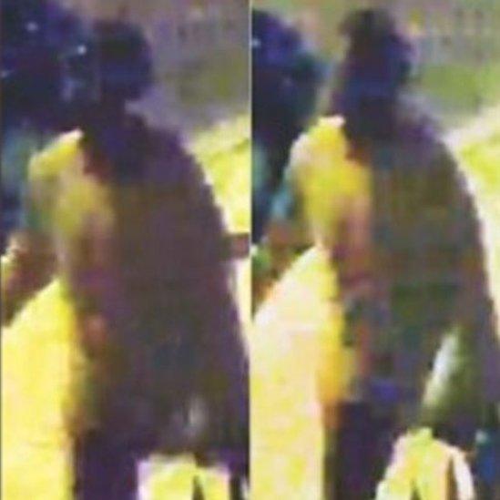 Police released grainy footage of the attacker