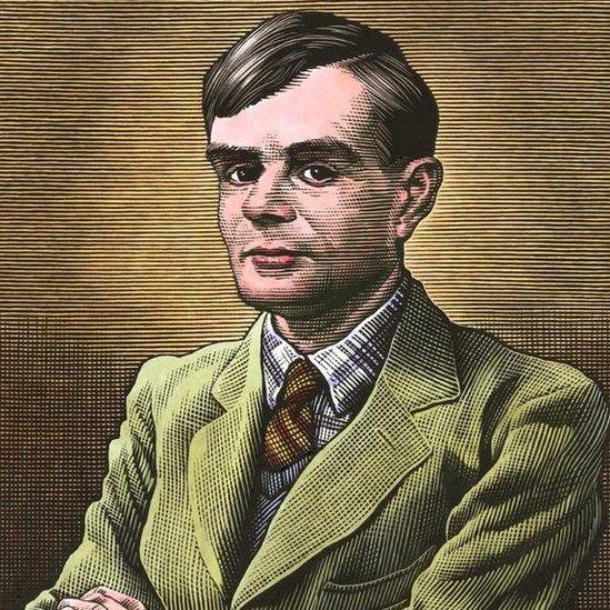 Alan Turing portrait